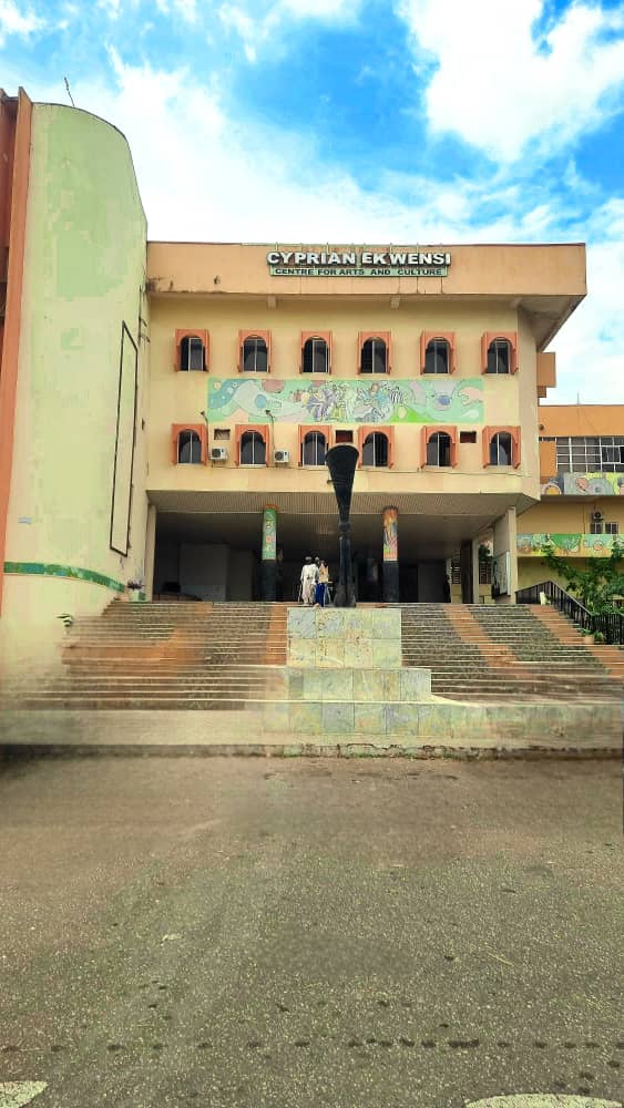 The entrance to the Cyprian Ekwensi Centre for Arts and Culture